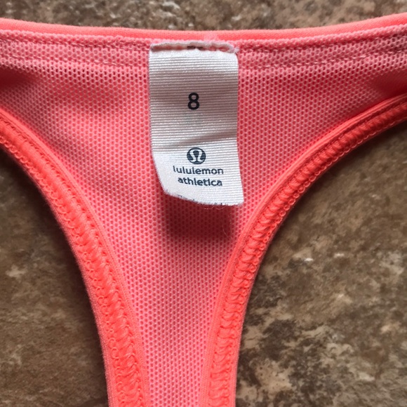 Lululemon Orange Flare Tank size 8 - Picture 2 of 6